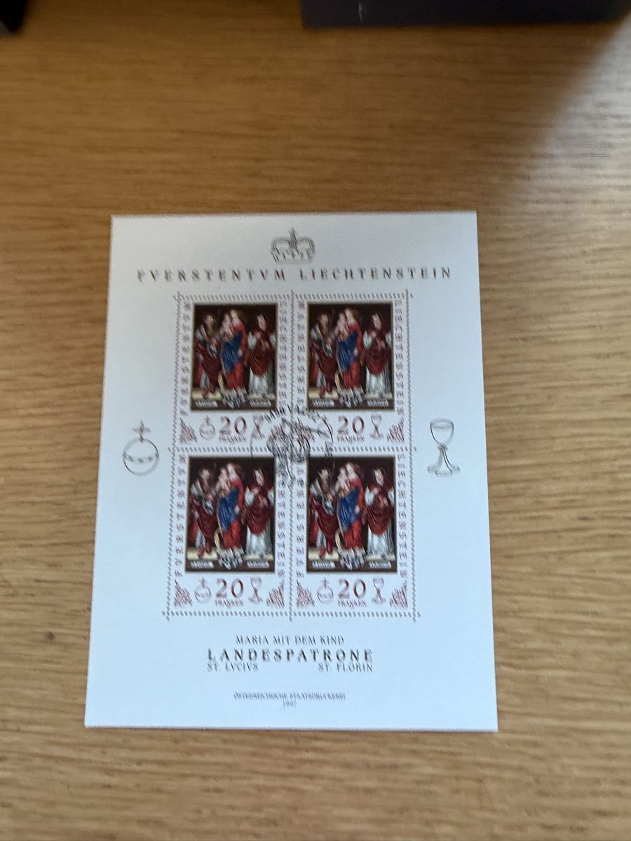 Tous les timbres: 8 Blöcke Kleinbogen Liechtenstein  – Neuf (Voir description) à Murgenthal par Tina_4055 3