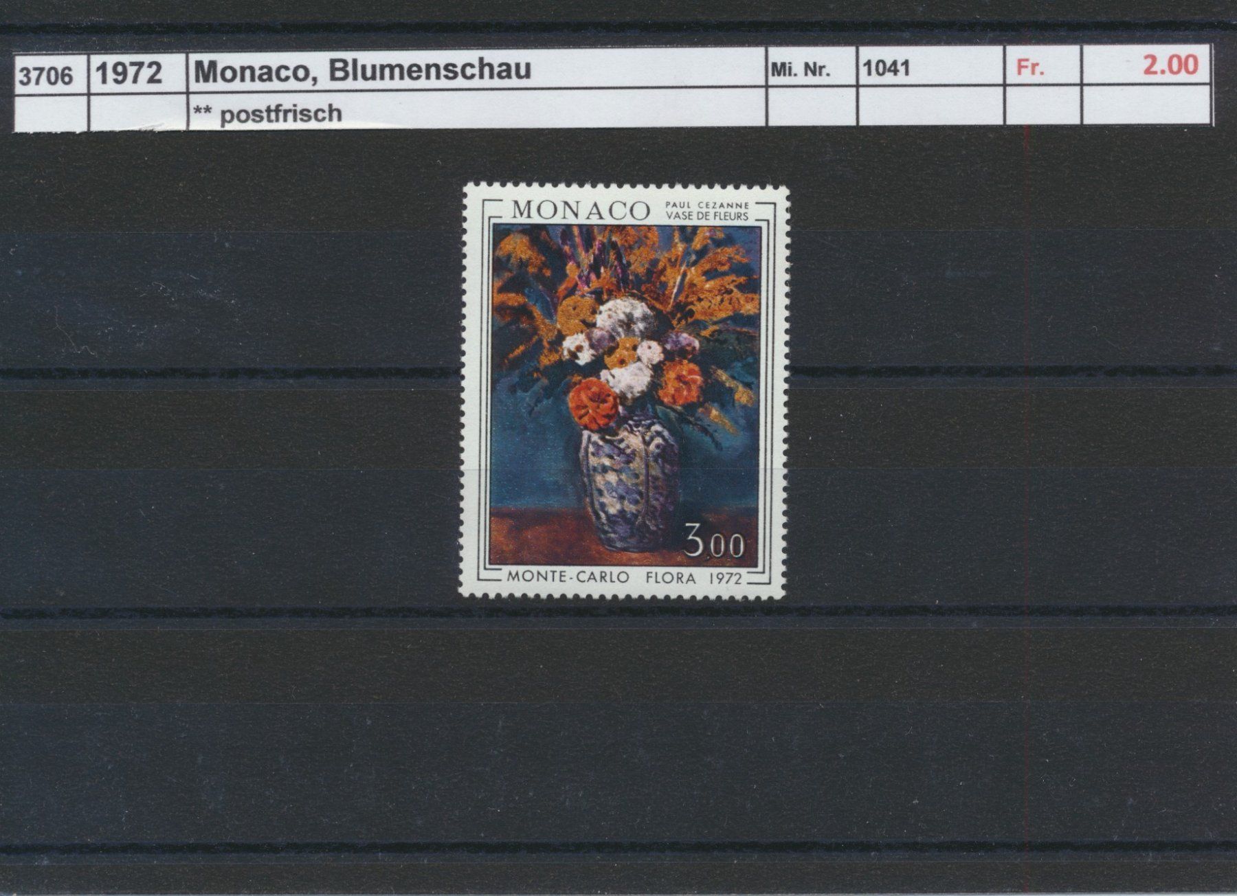 Alle Briefmarken: 1972 Monaco, "Blumenschau", ** postfrisch – Neu (gemäss Beschreibung) aus Winterthur von Zupogeru