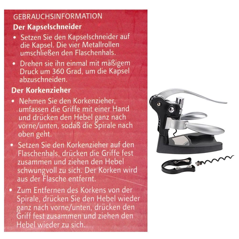 Apribottiglie & Tappi per chiusura: Deluxe Korkenzieher – Nuovo e nell'imballaggio originale da Spreitenbach venduto da mario-shop.xs 1