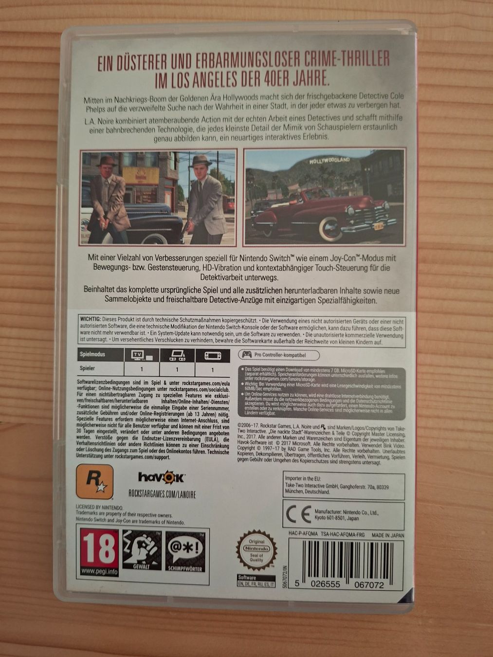 Giochi: L.A. noir Nintendo switch – Usato da St. Gallen venduto da brat01 2