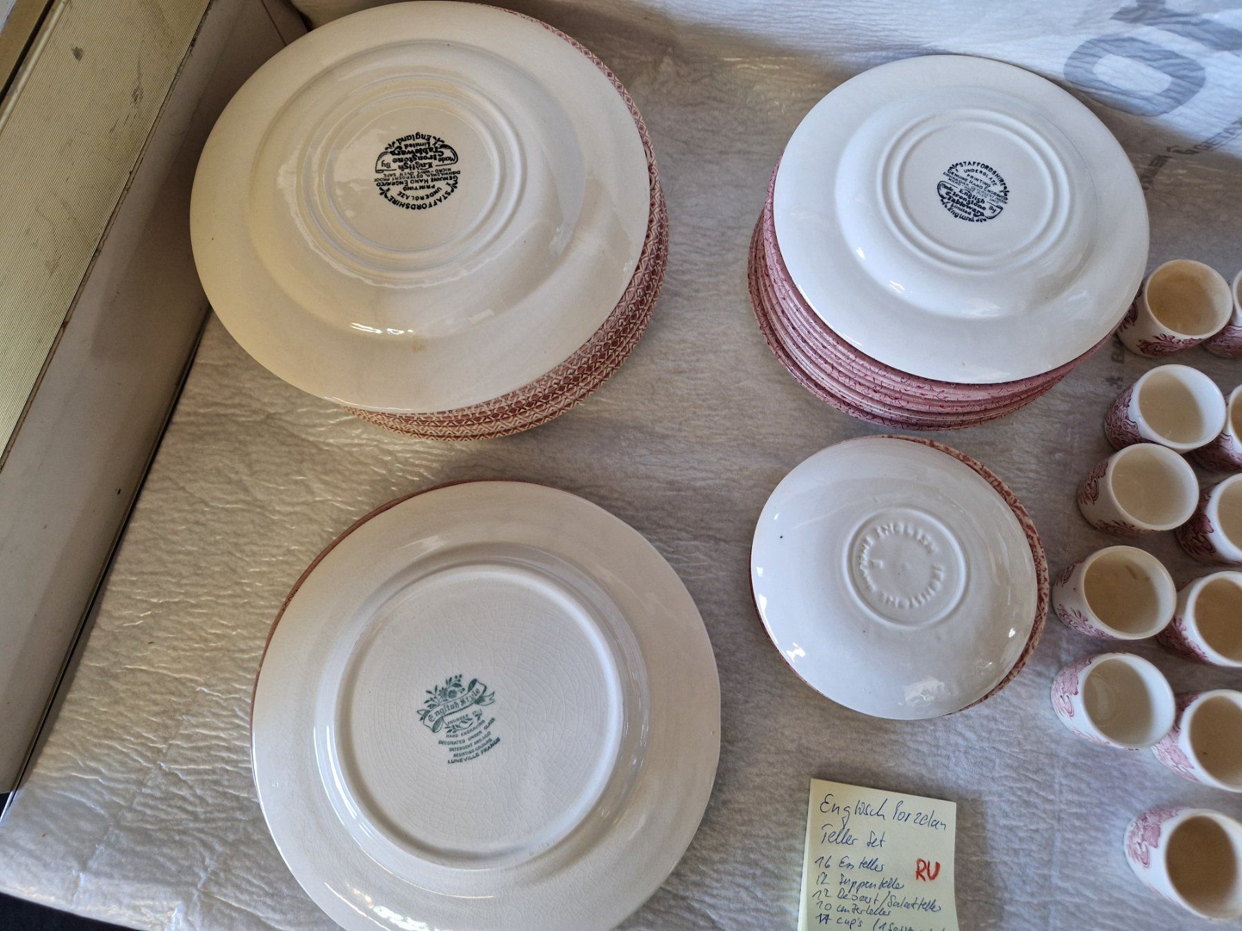 Teller: Englisches Porzellan Teller Set – Gebraucht aus Wädenswil von verebe 9