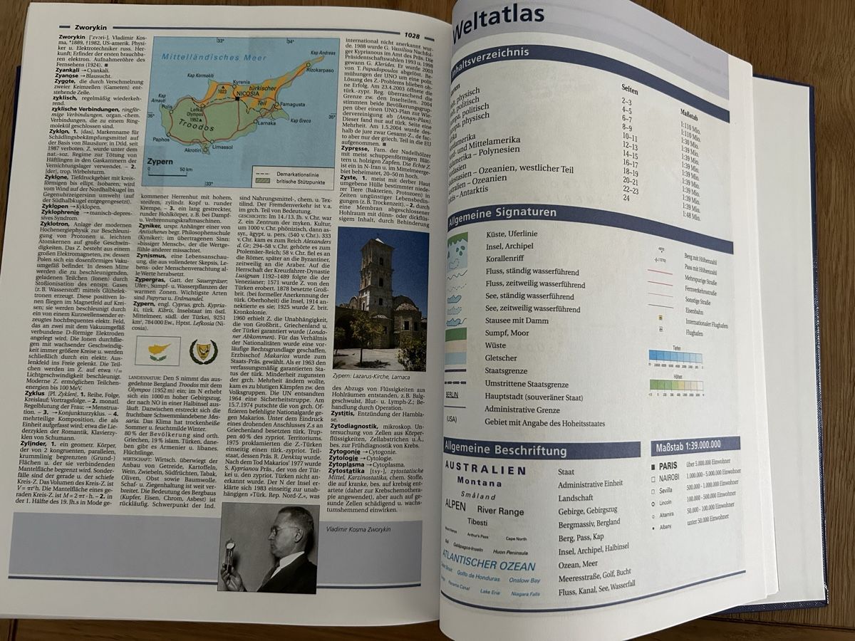 Libri: Bertelsmann Universal Lexikon A-Z mit Atlas – Usato da Bern venduto da kat_sm88 9