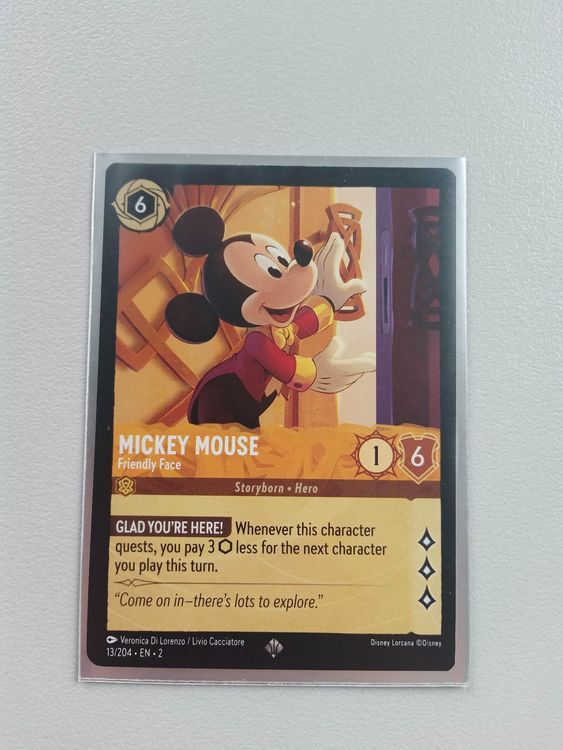 Mickey Mouse Super Rare Lorcana Disney Floodborn ENGLISCH Kaufen