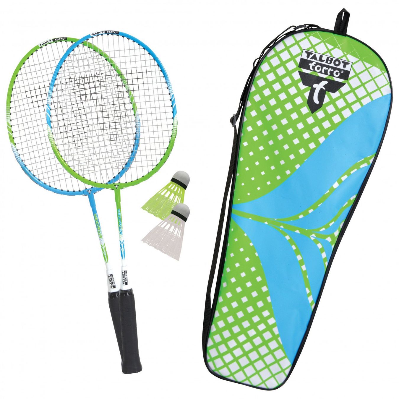 Racchette: 4 Badmintonschläger Set Attacker Junior Strandspielzeug – Nuovo e nell'imballaggio originale da Genève venduto da Pandi_Panda