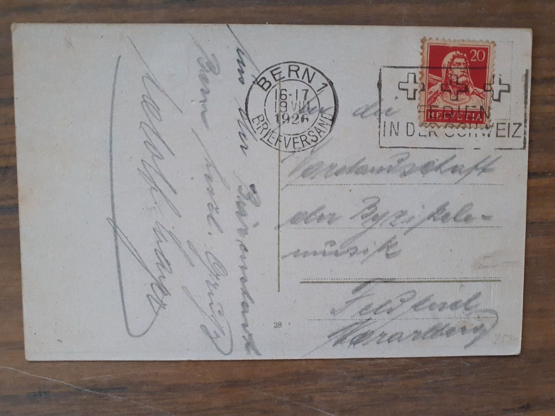 Cartoline postali: Antike Ansichtskarte Bären Bernermarsch 1926 – Usato da Mörschwil venduto da lindaswunderkiste 1