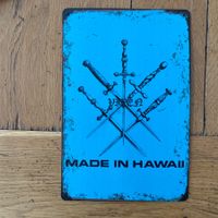 Blechschild 20x30cm VIXEN Made in Hawaii Heavy Metal Retro