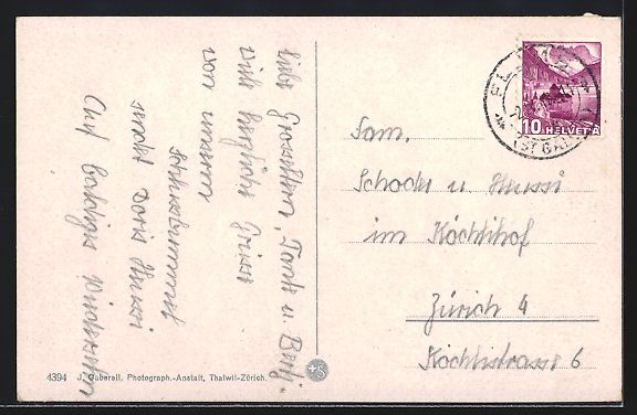 Cartoline postali: Flums, Kurhaus und Schlossruine Gräppla – Usato da Berlin venduto da bartko-reher 1