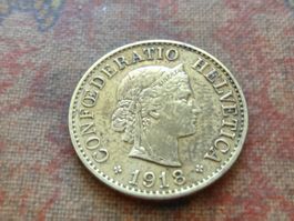 10 Rp. 1918 jaune/gelb  (B)