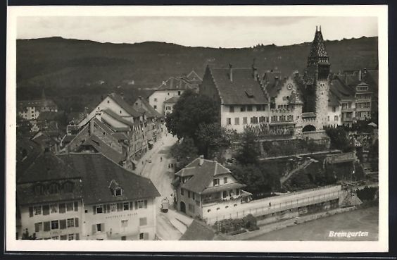 Cartoline postali: AK Bremgarten /AG, Strassenpartie im Ort – Usato da Berlin venduto da bartko-reher