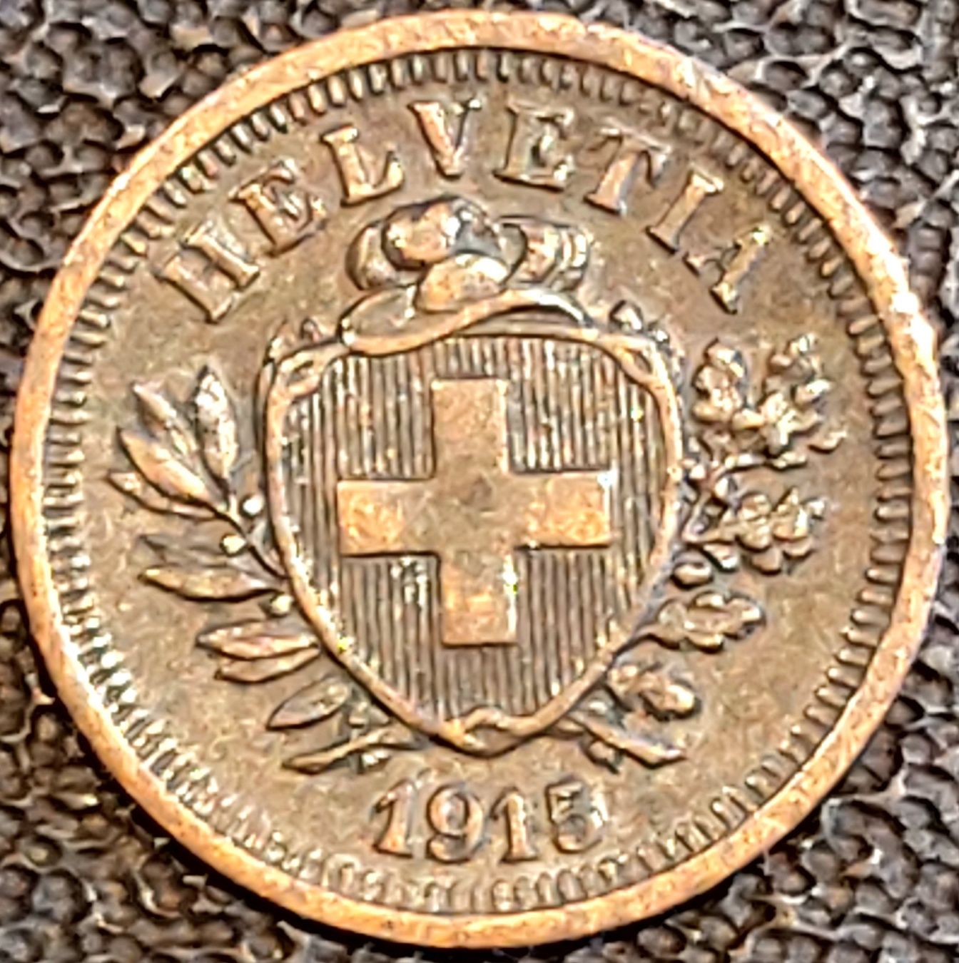Tutti le monete: 1 Rappen 1915 – Usato da Arch venduto da moneyswiss