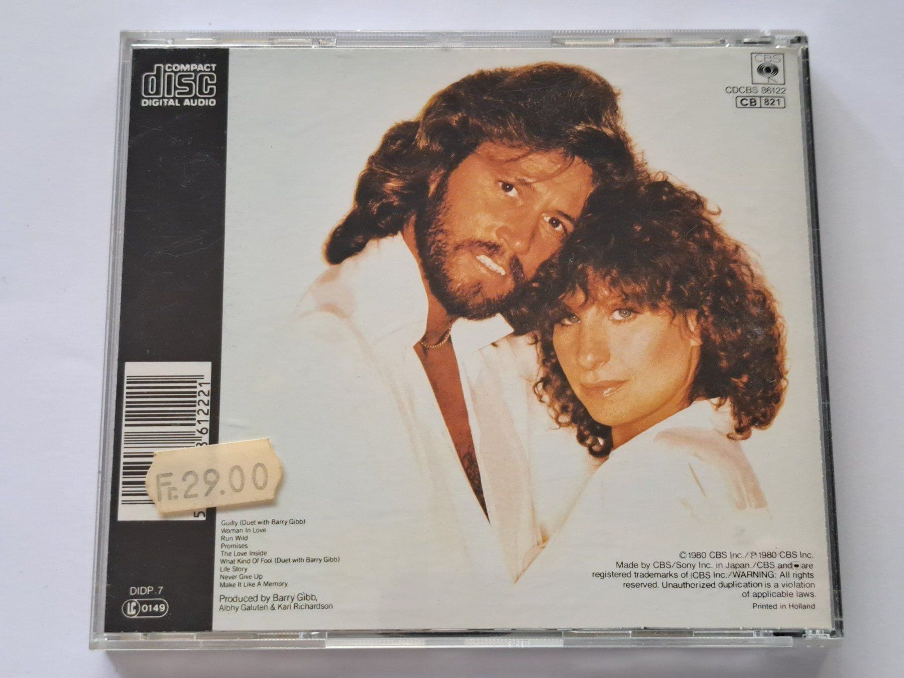 CDs: CD Barbra Streisand – Guilty – D'occasion à Pully par bro_n52j 1