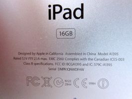 I Pad Apple Modell A 1395 16 GB
