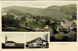 Buchegg SO Mühledorf  3 Bildkarte  , ca.1900