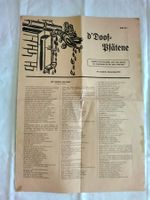 AI Appenzell Fasnachtszeitung d'Doof Pfätene 1959