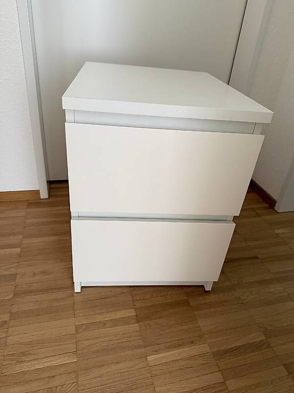 Cassettiere: Weisse Kommode Malm (mini) mit 2 Schubladen – Usato da Aarau venduto da diinch