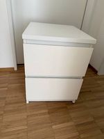 Weisse Kommode Malm (mini) mit 2 Schubladen
