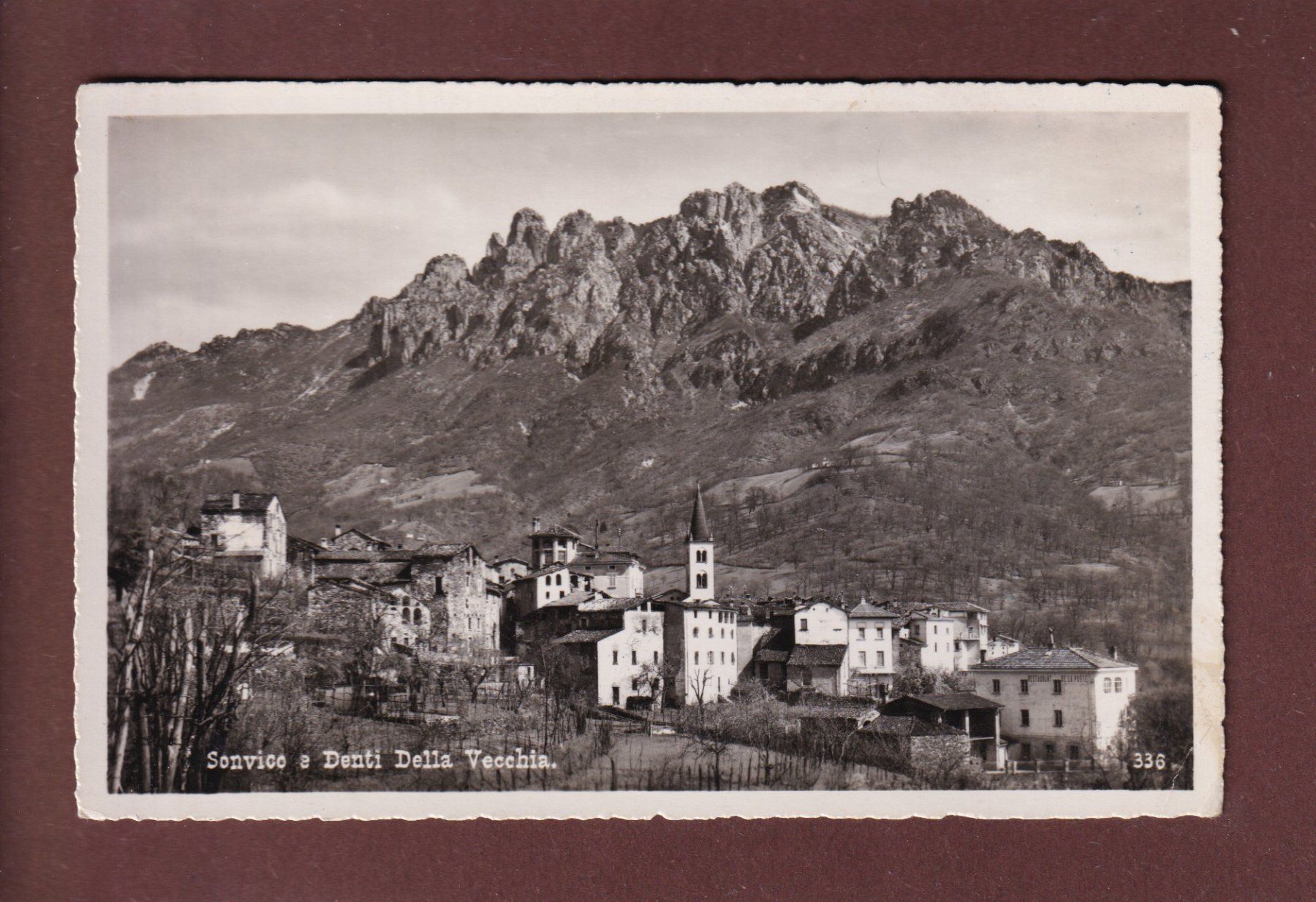 Ansichtskarten: SONVICO - Denti della Vecchia – Gebraucht aus Pully von nicecards