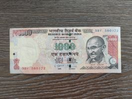 Indien 1'000 Rupien 2012 !!!!!!