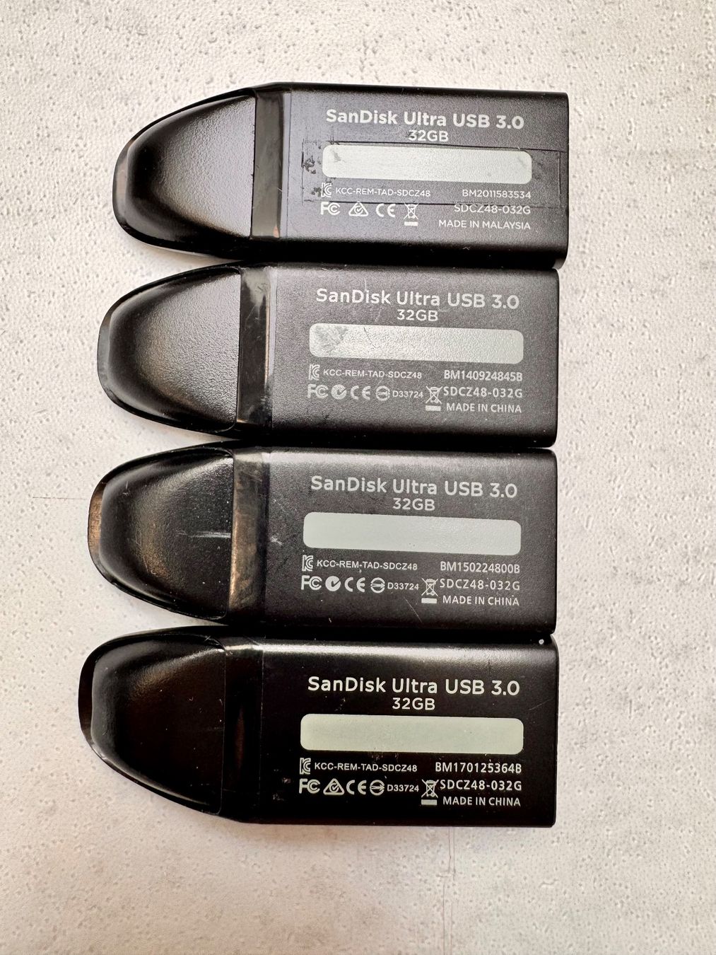Sandisk USB Sticks: 4x SanDisk USB 3.0 Sticks 32GB – Gebraucht aus Hermetschwil-Staffeln von Mobile2013 5