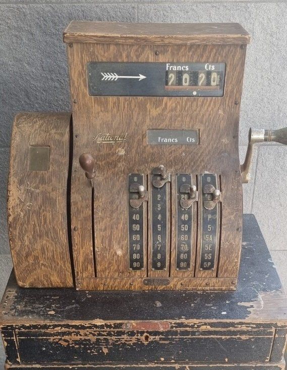 Registratore di cassa: Alte Kasse National Schöne Deko Cafe oder Pub – Usato da Flums venduto da Flumsantik
