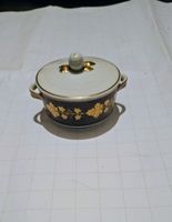 Langenthal Suisse Château Zuckerdose in Kobaltblau und Gold 