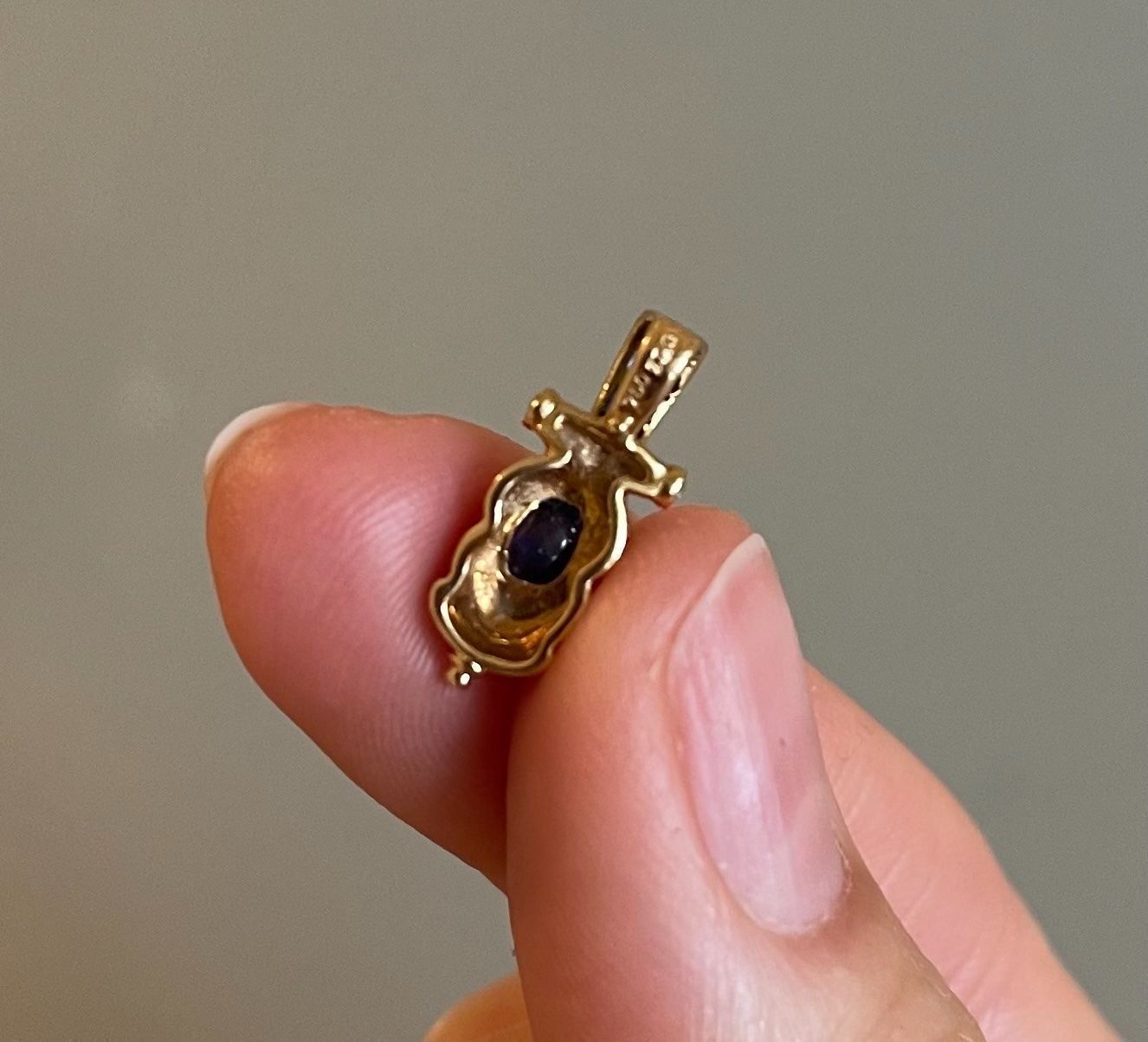 Ciondoli: Pendentif or jaune 18k  avec Saphirs – Usato da Genève venduto da Annilu 4