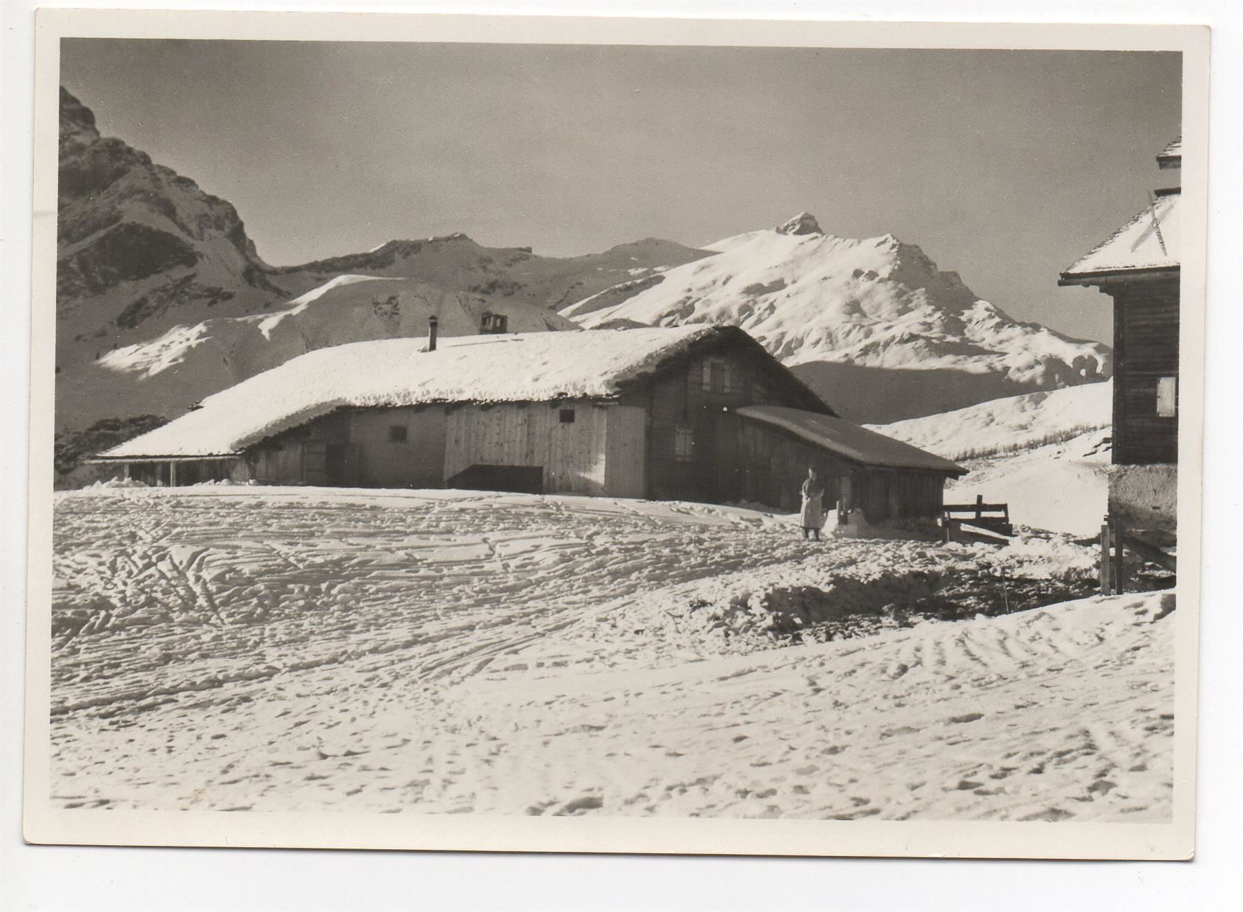 Cartoline postali: TSCHAPPINA Lüschegg mit Bruschghorn – Usato da Jona venduto da philajona