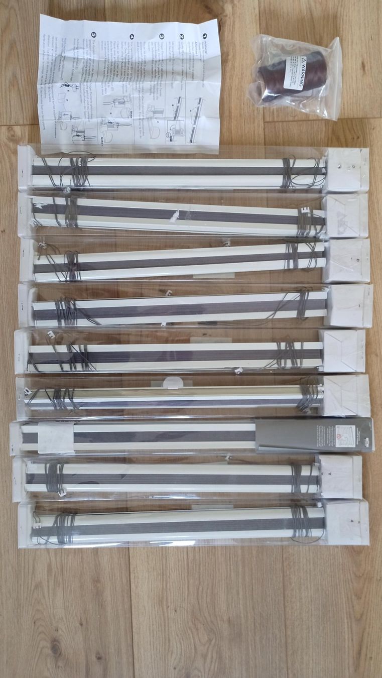 Tende da sole: 9 Stück Micasa Plissee BASIC 45 x 130 cm grau/braun – Usato da Stans venduto da Cherry_2000 8