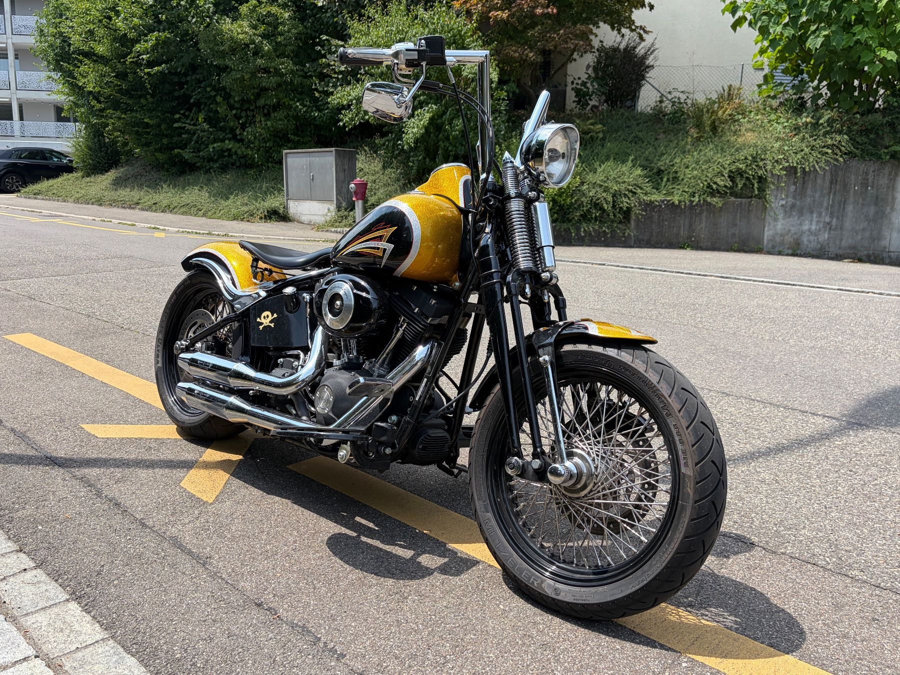 Harley-Davidson Chopper: Harley Davidson CROSS BONES X BONES Custom EINZELSTÜCK – Gebraucht aus Rütihof von elcheffe81 7