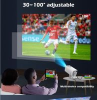 Heimkino Mini 4K Beamer Projektor TV WiFi Bluetooth