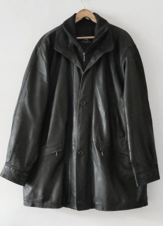 BURBERRY Lamm Leder Jacke Parka Wool Novacheck Futter Gr.54