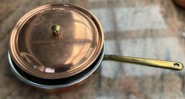 Spring Culinox Kupferpfanne Sauteuse mit Deckel, Ø 25 cm