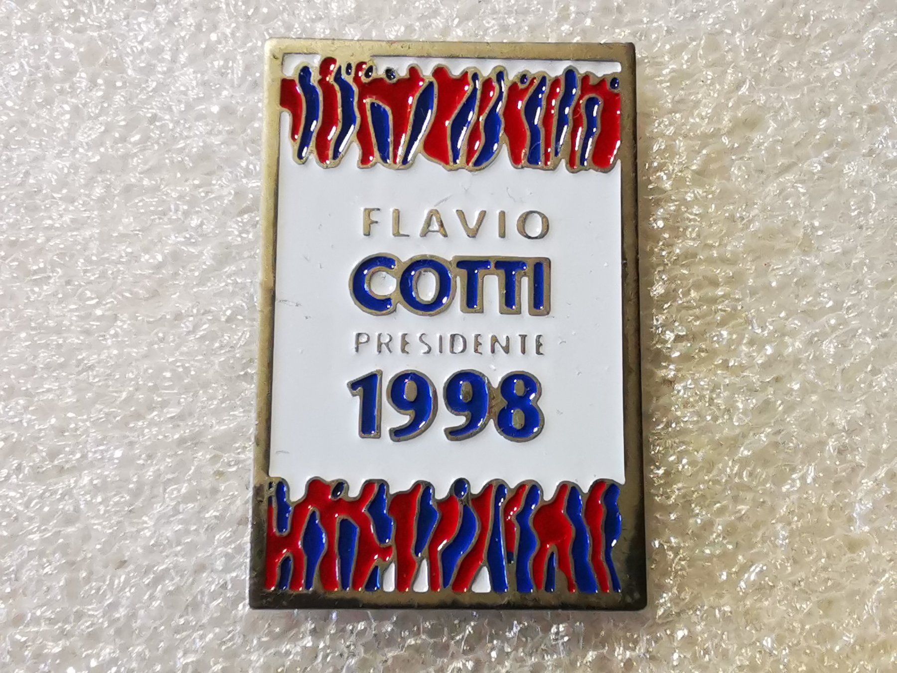 Plaketten & Abzeichen: Ansteckpin 133: Flavio Cotti – Gebraucht aus Oppligen von Pin-Fall-Shop