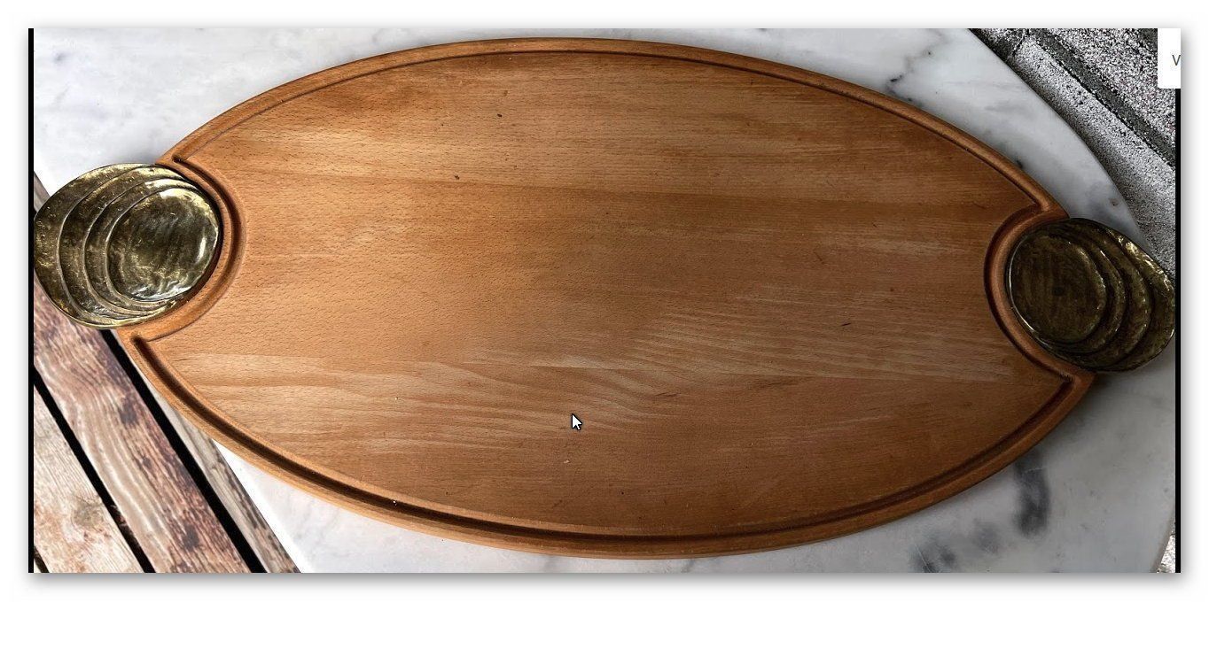 Plateaux: Servierbrett + Messing Griff Jesch L 70 – Neuf (Voir description) à Lutzenberg par Pinschi01