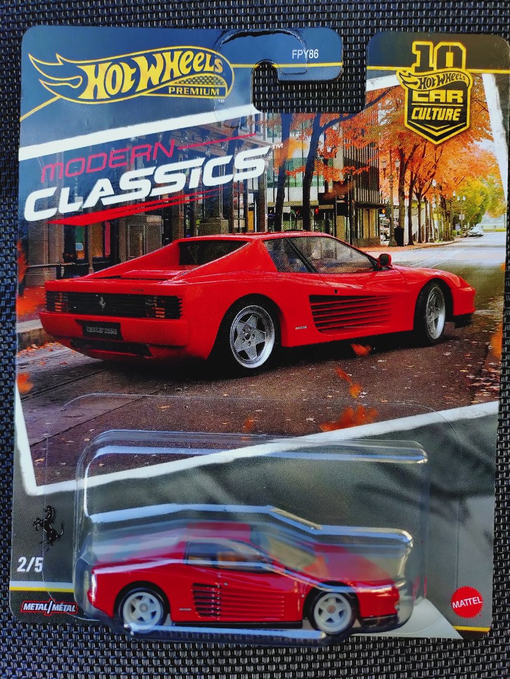 Hot Wheels Voitures modèles: Hot Wheels Premium Ferrari Testarossa Modern Classics – Neuf avec emballage d'origine à Zürich par DiecastDude