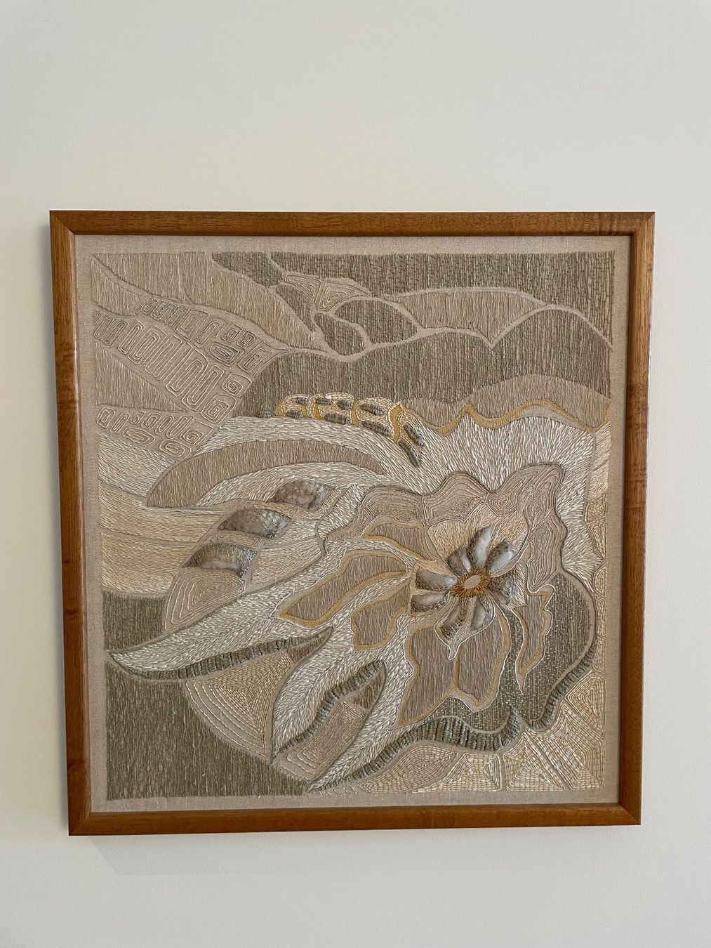 Poster & Bilder: Schönes, handgefertigtes Stickbild / Textilbild, 65x70 cm – Gebraucht aus Frauenfeld von trouvaille_8500