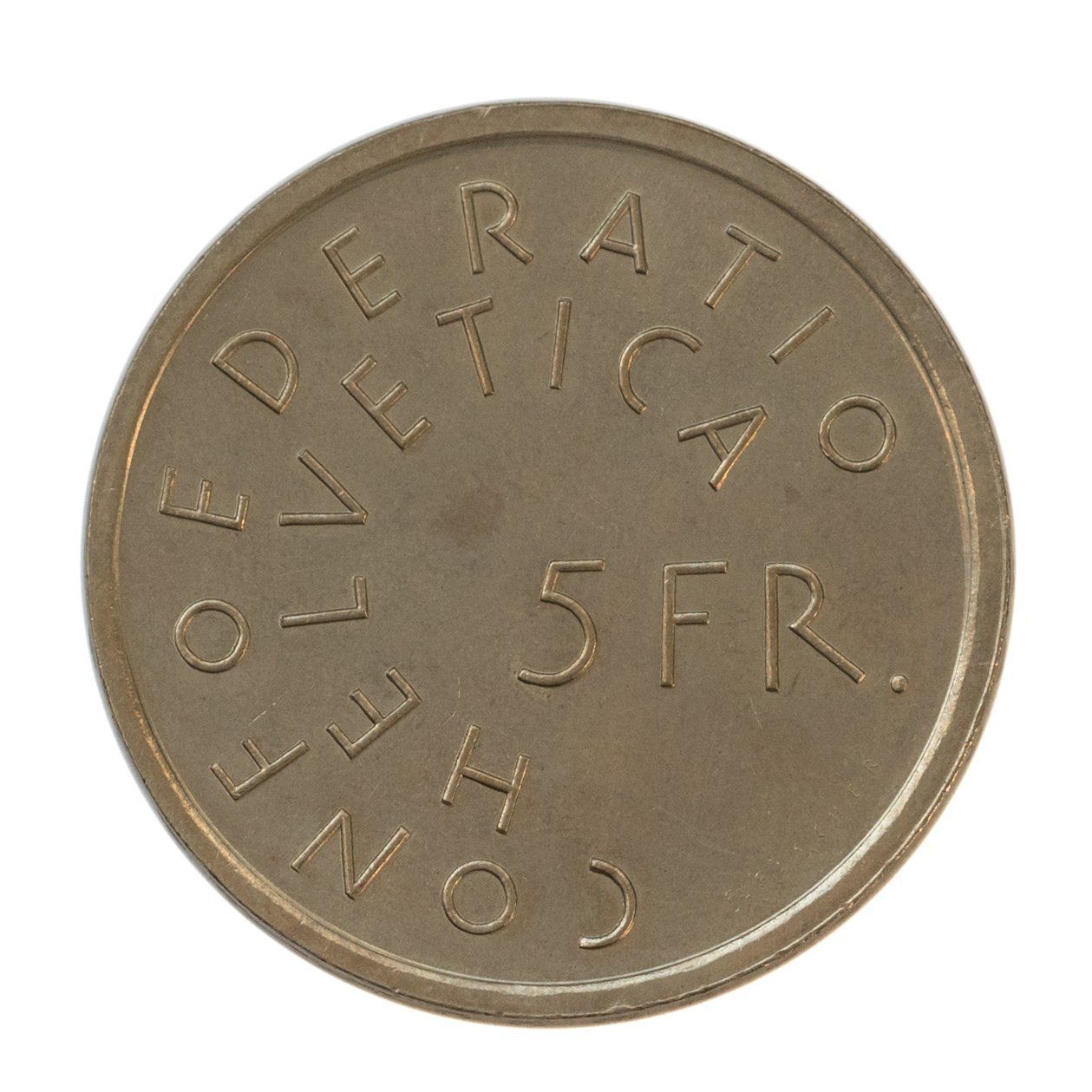 Tutti le monete: 5 Franken 1975 Denkmalpflege – Usato da Rotkreuz venduto da Swiss-Coins 1