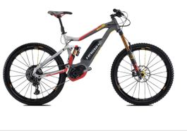 Haibike XDURO NDURO 9.0 27.5 E- Bike Fahrrad 2017 Silver/Red