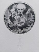 Exlibris Hristo Naidenov - Original Radierung signiert