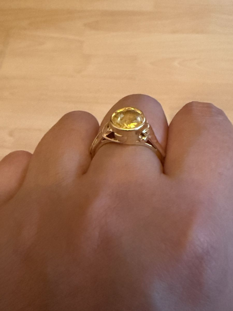 Anelli: Gold Ring (Citrin oder gelber Saphir) – Usato da Zürich venduto da Supron01 1