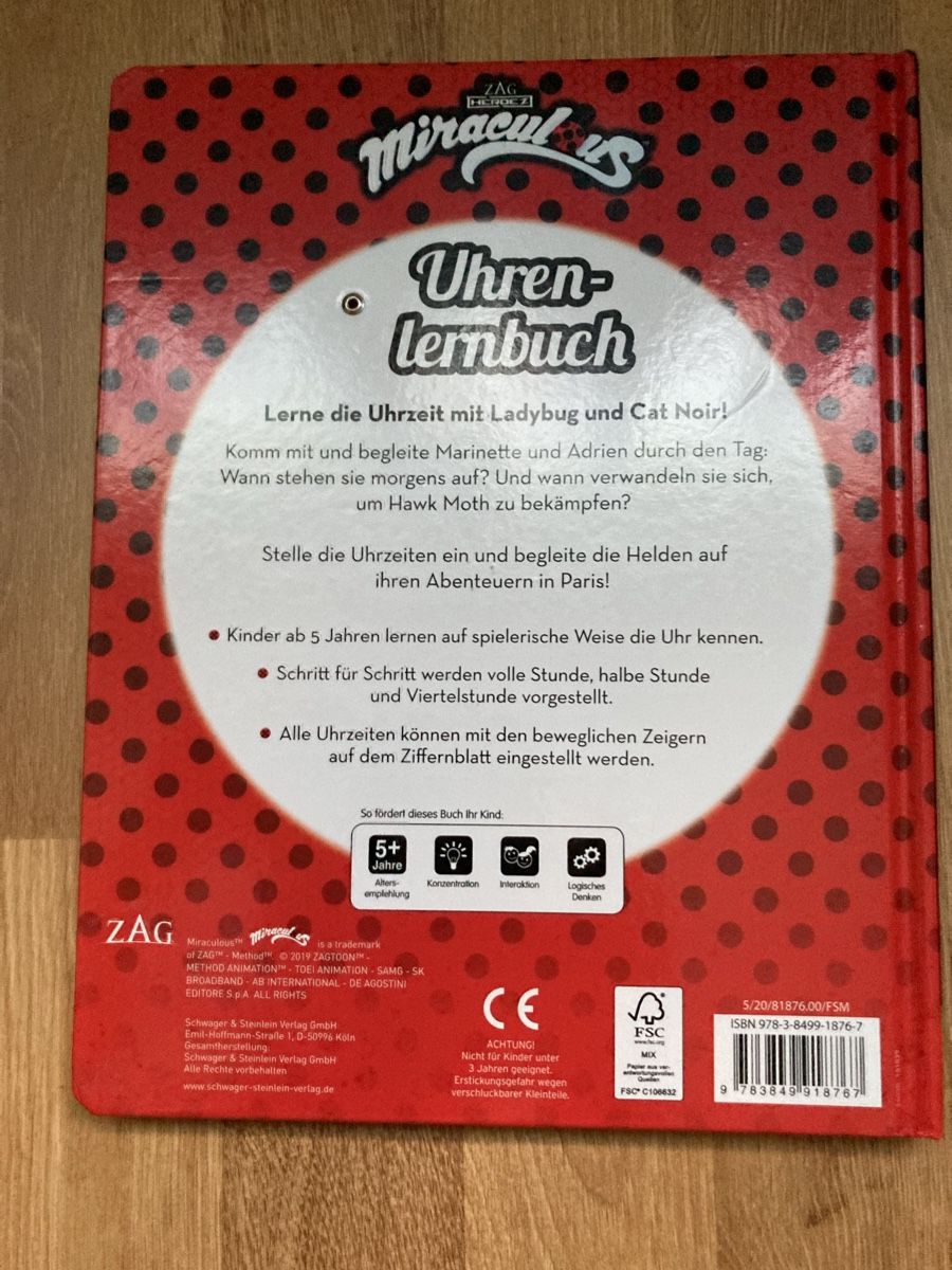 Bücher: Miraculous Uhren Lernbuch – Gebraucht aus Emmenbrücke von JJ_89 3