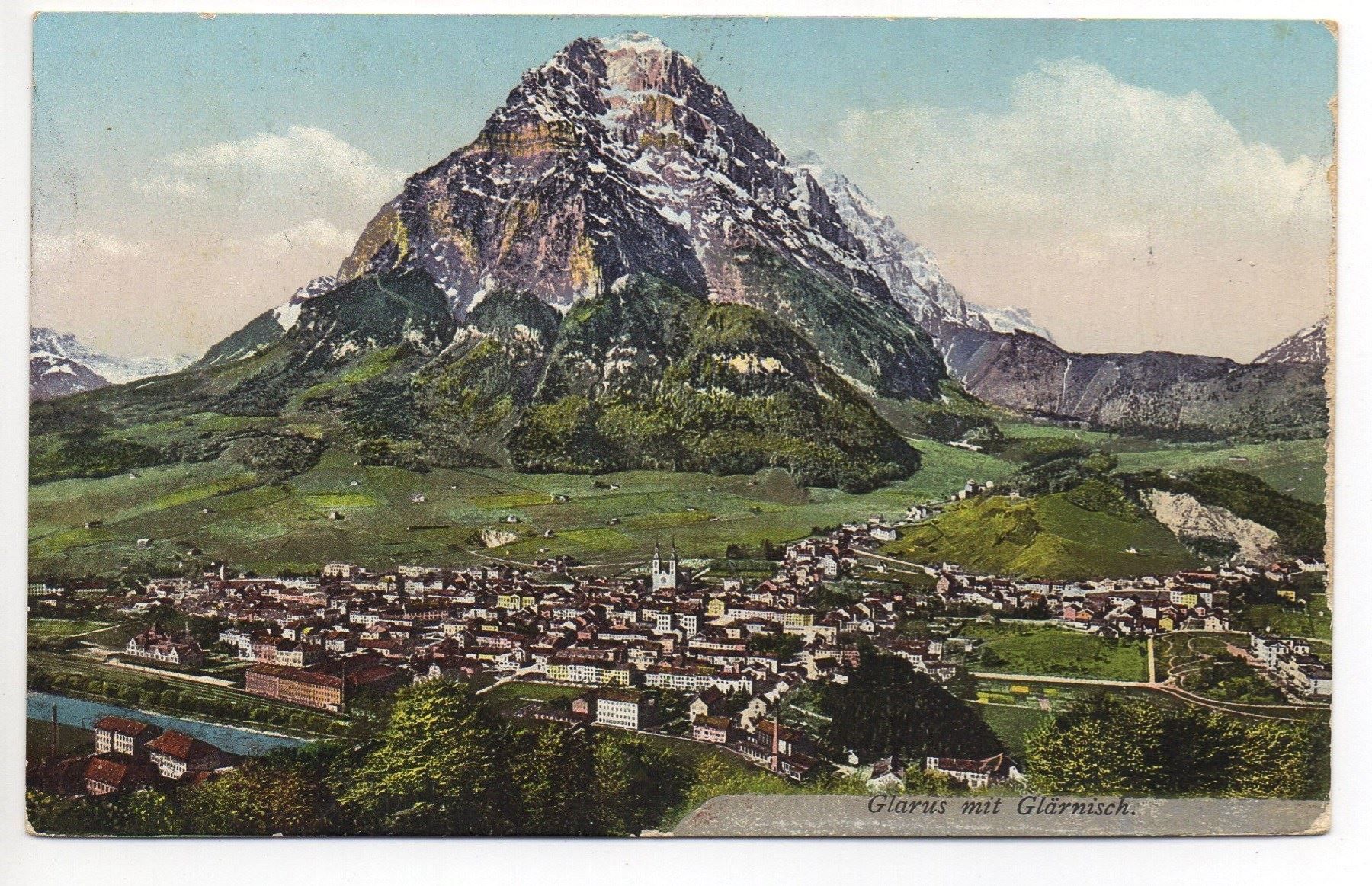 Ansichtskarten: GLARUS mit Glärnisch – Gebraucht aus Jona von philajona
