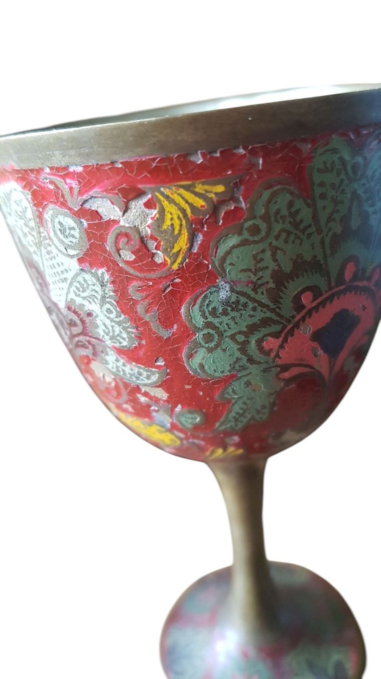 Tazze: Kelch Cloisonné antik – Usato da Mörschwil venduto da antiksalon 8