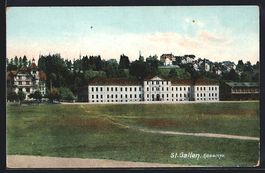 AK St. Gallen, Blick zur Kaserne, 1916