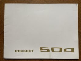 PEUGEOT 504 Prospekt 1968 1969 prestige brochures deutsch CH
