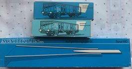 Märklin H0 Aufgleisungsgerät und 2 Güterwagen