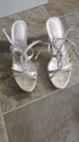 Satin Sandalen mit Strass Grösse 36 - perfekt für den Sommer