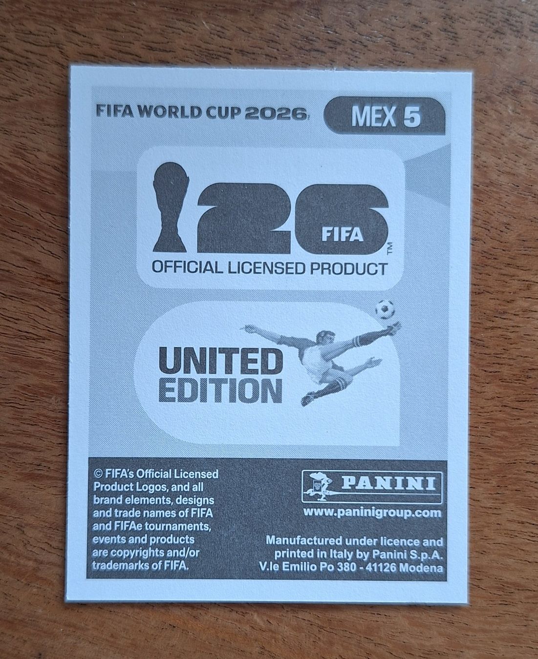 Panini Carte collezionabili: Panini César Montes MEX 5 – Nuovo (secondo la descrizione) da Romanens venduto da Crocette 1