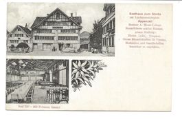 Appenzell (AI) Gasthaus zum Säntis - Landsgemeindeplatz 1909