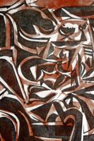 CARL RABUS (Germany, 1898-1983) Rückblick, Linolschnitt 1955